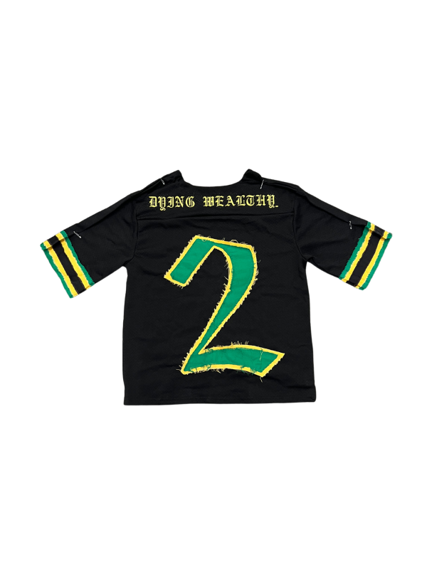 Jamaica Inspo DYING WEALTHY FOOTBALL JERSEY - Image 2